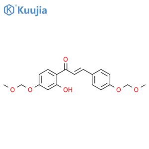 2-Propen-1-one, 1-[2-hydroxy-4-(methoxymethoxy)phenyl]-3-[4-(methoxymethoxy)phenyl]-, (2E)- structure