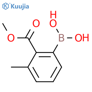 2-Methoxycarbonyl-3-methylphenylboronic acid structure