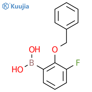 (2-(Benzyloxy)-3-fluorophenyl)boronic acid structure