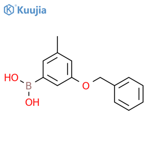 (3-(Benzyloxy)-5-methylphenyl)boronic acid structure