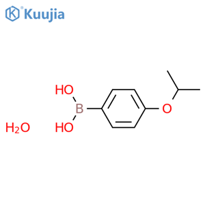 4-Isopropoxyphenylboronic acid, hydrate structure