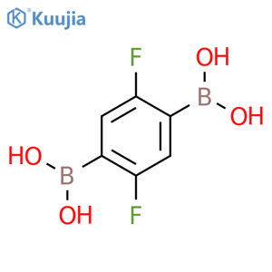 2,5-Difluoro-1,4-phenylenediboronic acid structure