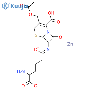 Zinc,[3-[(acetyloxy)methyl]-7-[(5-amino-5-carboxy-1-oxopentyl)amino]-8-oxo-5-thia-1-azabicyclo[4.2.0]oct-2-ene-2-carboxylato(2-)]-(9CI) structure