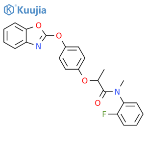 2-[4-(2-Benzoxazolyloxy)phenoxy]-N-(2-fluorophenyl)-N-methylpropanamide structure