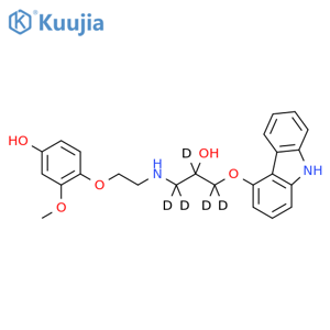 4-Hydroxycarvedilol D5 structure