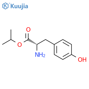 (S)-Isopropyl 2-amino-3-(4-hydroxyphenyl)propanoate structure