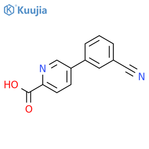 5-(3-Cyanophenyl)picolinic acid structure