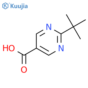 2-tert-butylpyrimidine-5-carboxylic acid structure