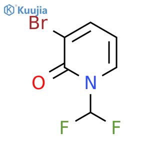 3-bromo-1-(difluoromethyl)-1,2-dihydropyridin-2-one structure