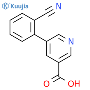 5-(2-Cyanophenyl)nicotinic acid structure