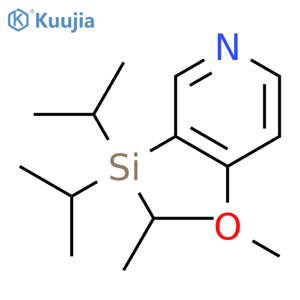 Pyridine,4-methoxy-3-[tris(1-methylethyl)silyl]- structure