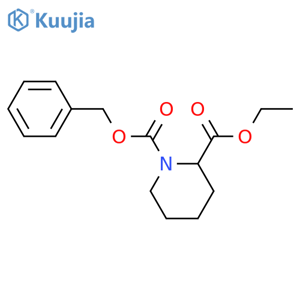 1-Benzyl 2-ethyl piperidine-1,2-dicarboxylate structure