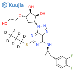 Ticagrelor-d7 structure