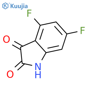 4,6-difluoro-2,3-dihydro-1H-indole-2,3-dione structure