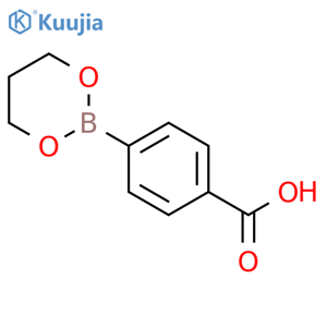 4-(1,3,2-dioxaborinan-2-yl)benzoic acid structure