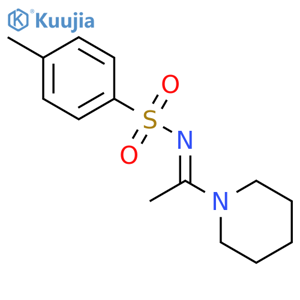 Benzenesulfonamide,4-methyl-N-[1-(1-piperidinyl)ethylidene]- structure