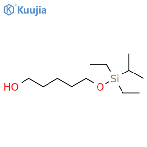 1-Pentanol, 5-[[diethyl(1-methylethyl)silyl]oxy]- structure