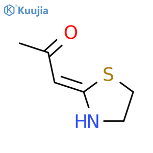 2-Propanone,1-(2-thiazolidinylidene)-, (E)- (9CI) structure