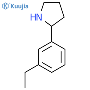 2-(3-Ethylphenyl)pyrrolidine structure