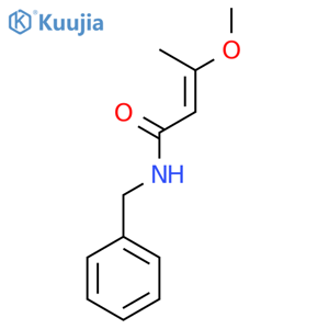 2-Butenamide, 3-methoxy-N-(phenylmethyl)-, (E)- structure