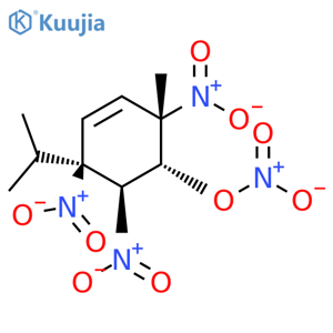 3-Cyclohexen-1-ol, 2-methyl-5-(1-methylethyl)-2,5,6-trinitro-, nitrate (ester), (1α,2α,5β,6β)- structure