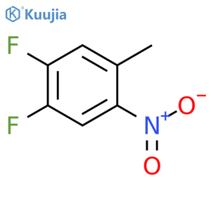 4,5-Difluoro-2-nitrotoluene structure