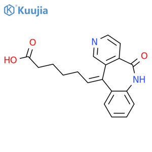 Hexanoic acid,6-(5,6-dihydro-5-oxo-11H-pyrido[4,3-c][1]benzazepin-11-ylidene)-, (E)- (9CI) structure