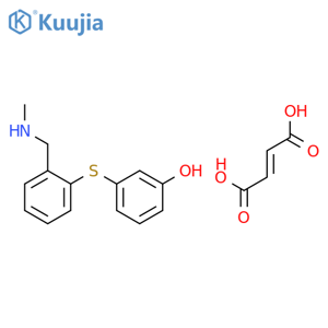 Phenol, 3-((2-((methylamino)methyl)phenyl)thio)-, (Z)-2-butenedioate(1:1) (salt) structure