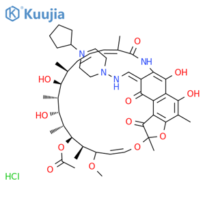 Rifapentine hydrochloride structure