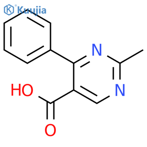 2-Methyl-4-phenylpyrimidine-5-carboxylic acid structure