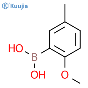 2-Methoxy-5-methylphenylboronic acid structure