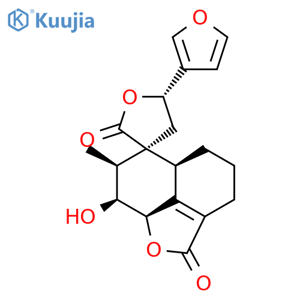 Spiro[furan-3(2H),6'-[6H]naphtho[1,8-bc]furan]-2,2'(4'H)-dione,5-(3-furanyl)-3',4,5,5',5'a,7',8',8'a-octahydro-8'-hydroxy-7'-methyl-,(3S,5S,5'aS,7'S,8'S,8'aR)- structure