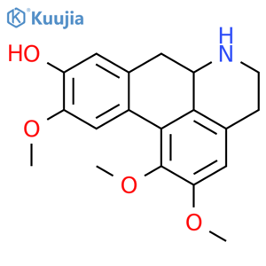 4H-Dibenzo[de,g]quinolin-9-ol,5,6,6a,7-tetrahydro-1,2,10-trimethoxy-, (6aS)- structure