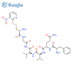 Glycinamide,L-phenylalanyl-L-glutaminyl-L-valyl-L-valyl-3-[(3-nitro-2-pyridinyl)dithio]-L-alanyl-(9CI) structure