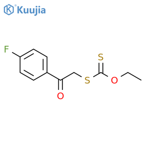 Carbonodithioic acid, O-ethyl S-[2-(4-fluorophenyl)-2-oxoethyl] ester structure