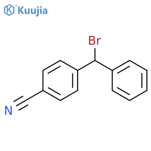 4-(Bromo(phenyl)methyl)benzonitrile structure