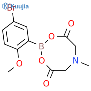 2-(5-Bromo-2-methoxyphenyl)-6-methyl-1,3,6,2-dioxazaborocane-4,8-dione structure