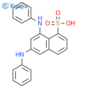 1-Naphthalenesulfonicacid, 6,8-bis(phenylamino)- structure