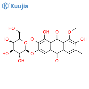 Aurantio-obtusin β-D-glucoside structure