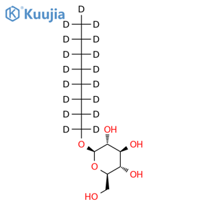 1-O-n-Octyl-d17-β-D-glucopyranoside structure