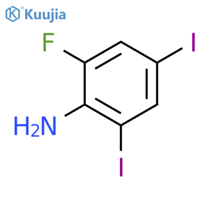 2-Fluoro-4,6-diiodoaniline structure