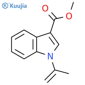 Methyl 1-(1-methylethenyl)-1H-indole-3-carboxylate structure