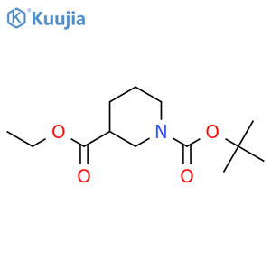 1-tert-butyl 3-ethyl piperidine-1,3-dicarboxylate structure