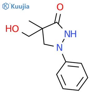 4-(Hydroxymethyl)-4-methyl-1-phenylpyrazolidin-3-one structure