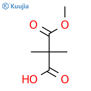 3-Methoxy-2,2-dimethyl-3-oxopropanoic acid structure