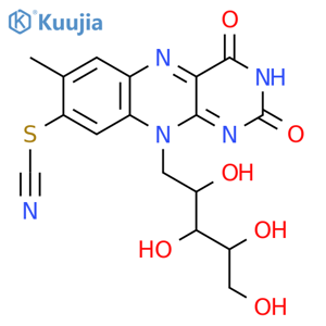 Riboflavin,8-demethyl-8-thiocyanato- (9CI) structure