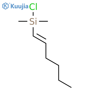 Silane, chloro-(1E)-1-hexenyldimethyl- structure