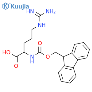 (2R)-5-(diaminomethylideneamino)-2-(9H-fluoren-9-ylmethoxycarbonylamino)pentanoic acid structure