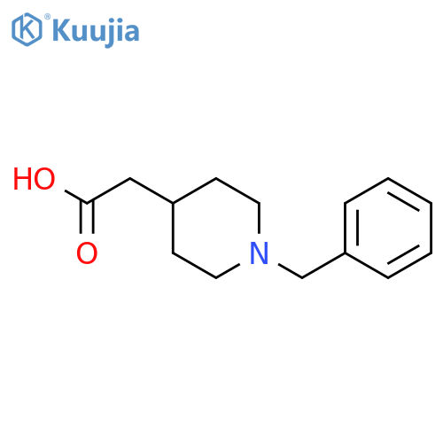 (1-Benzylpiperidin-4-yl)acetic acid hydrochloride structure