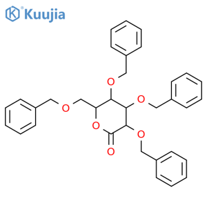 (3R,4S,5R,6R)-3,4,5-tris(benzyloxy)-6-[(benzyloxy)methyl]oxan-2-one structure